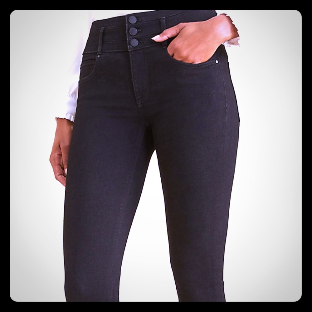 NWT Ann Taylor High Rise Skinny Black Denim